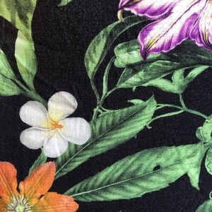 Linen Floral Maxi Dress